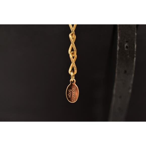 Sparkling Sage Vintage Glass Beaded Necklace Green Gold Multi-Layer Signed Bin7A - Picture 7 of 12